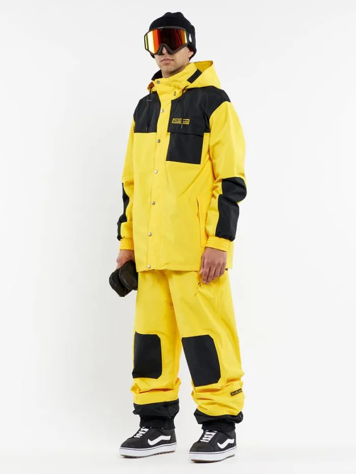 Mens Pants Volcom Longo GoreTex Pants 8211 Bright Yellow