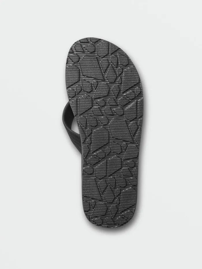Mens Sandals Volcom Daycation Sandals 8211 Black Destructo