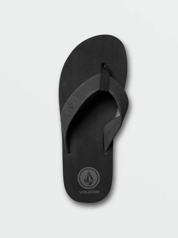 Mens Sandals Volcom Daycation Sandals 8211 Black Destructo