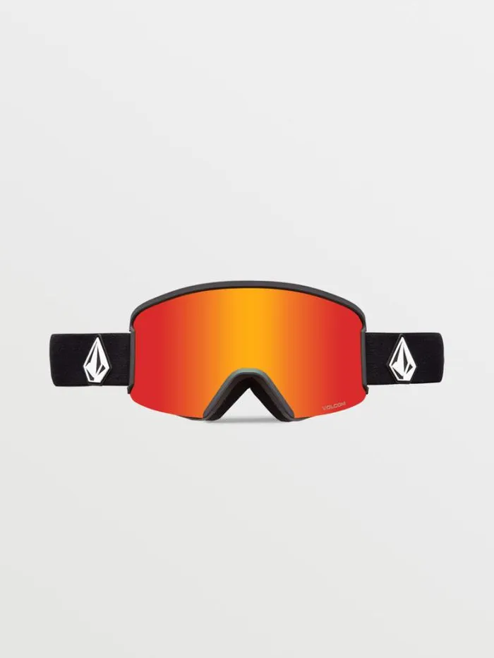 MensWomensKids Accessories Volcom Garden Goggle 8211 Matte Black Red ChromeBL