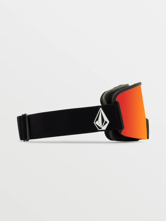 MensWomensKids Accessories Volcom Garden Goggle 8211 Matte Black Red ChromeBL
