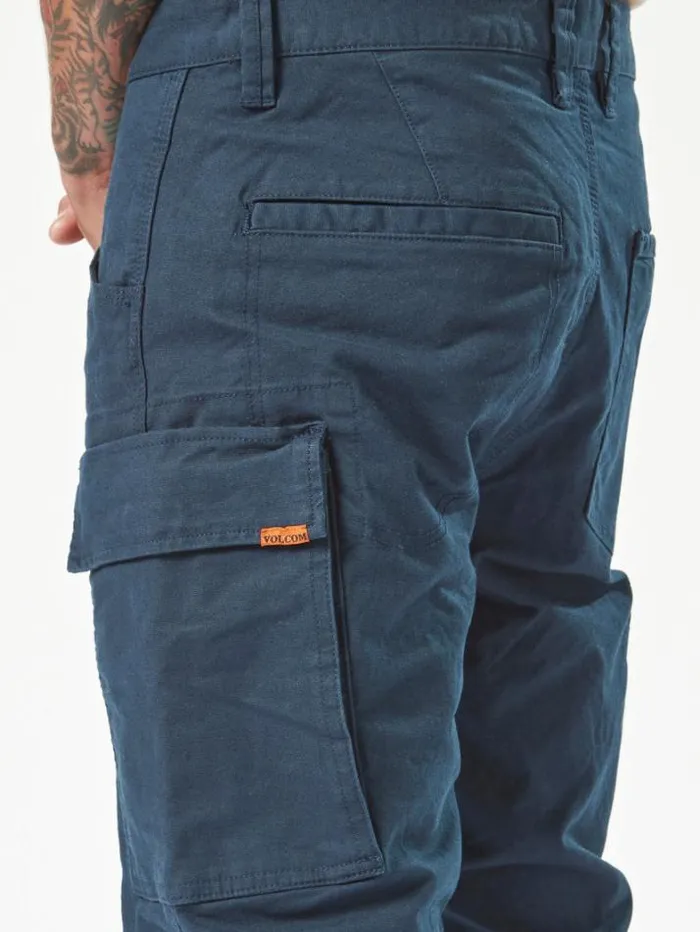 MensWorkwear Pants Volcom Caliper Cuff Pants 8211 Navy