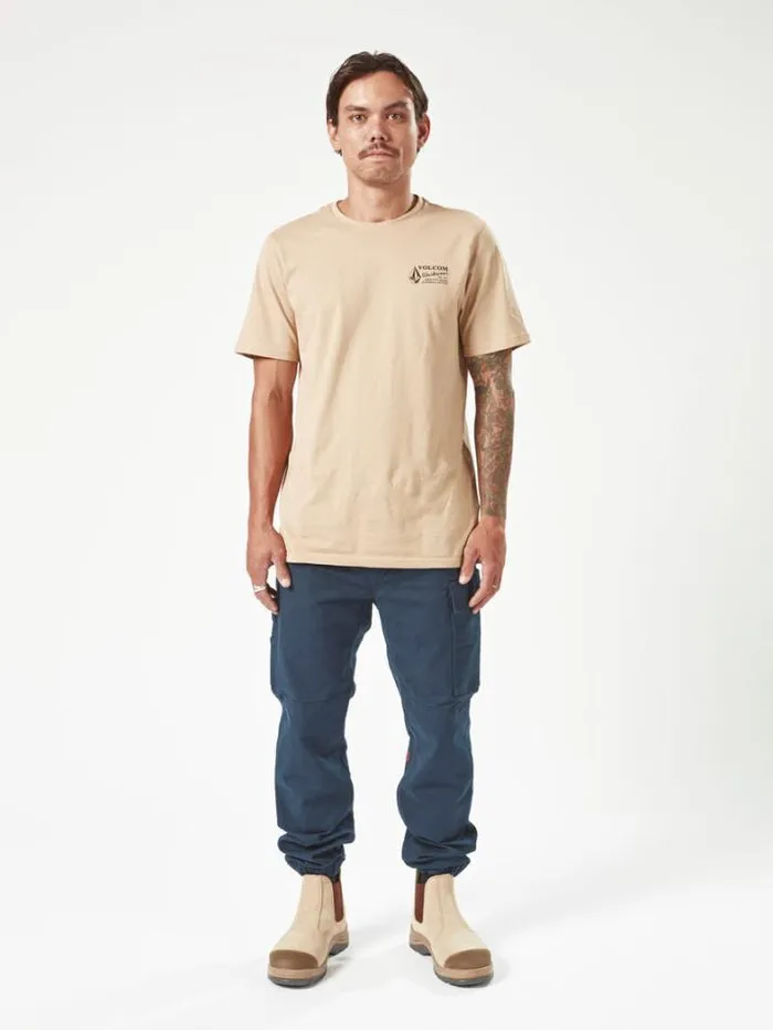 MensWorkwear Pants Volcom Caliper Cuff Pants 8211 Navy