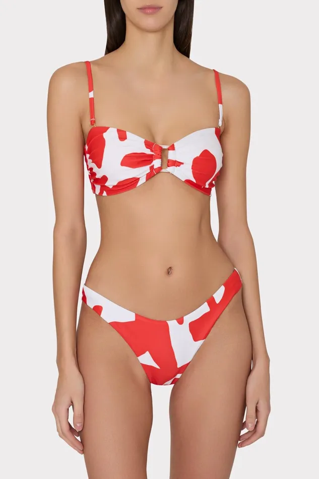 Milly Grand Foliage Bikini Top Redwhite Women Bikinis Milly Grand Foliage Bikini Top Redwhite Women Bikinis