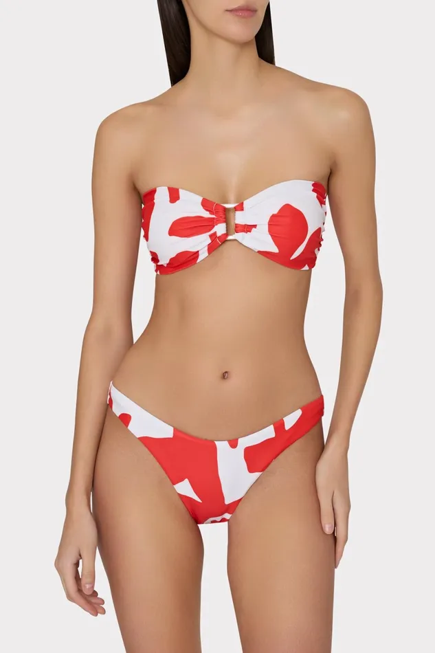 Milly Grand Foliage Bikini Top Redwhite Women Bikinis Milly Grand Foliage Bikini Top Redwhite Women Bikinis