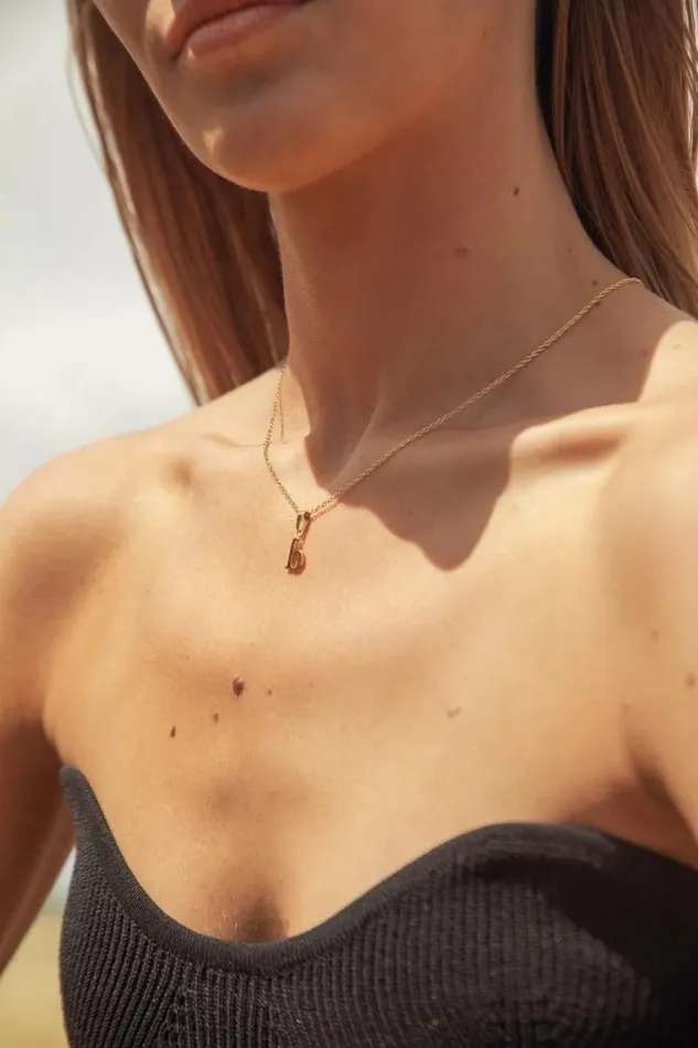 Nella Initial Necklace Gold Women Bohme Jewelry