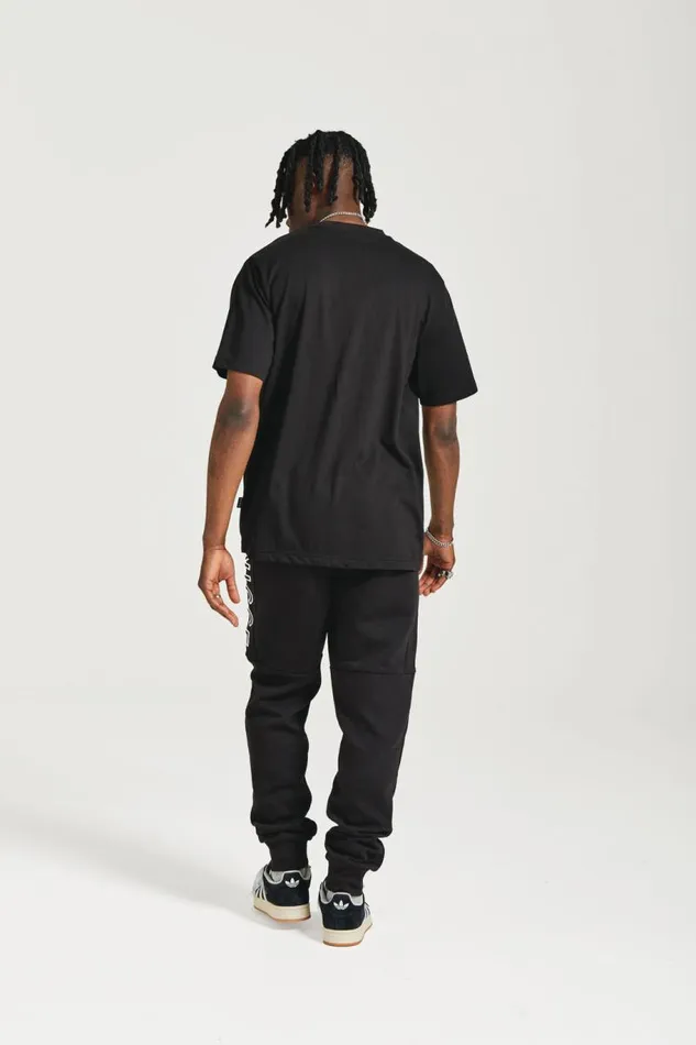 NICCE Bottoms Mens NICCE Mercury Outline Joggers Black