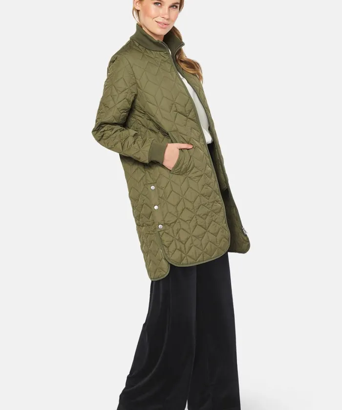 Padded Quilt Coat 8211 Army Outerwear Ilse Jacobsen All Jackets And Coats