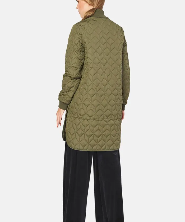 Padded Quilt Coat 8211 Army Outerwear Ilse Jacobsen All Jackets And Coats