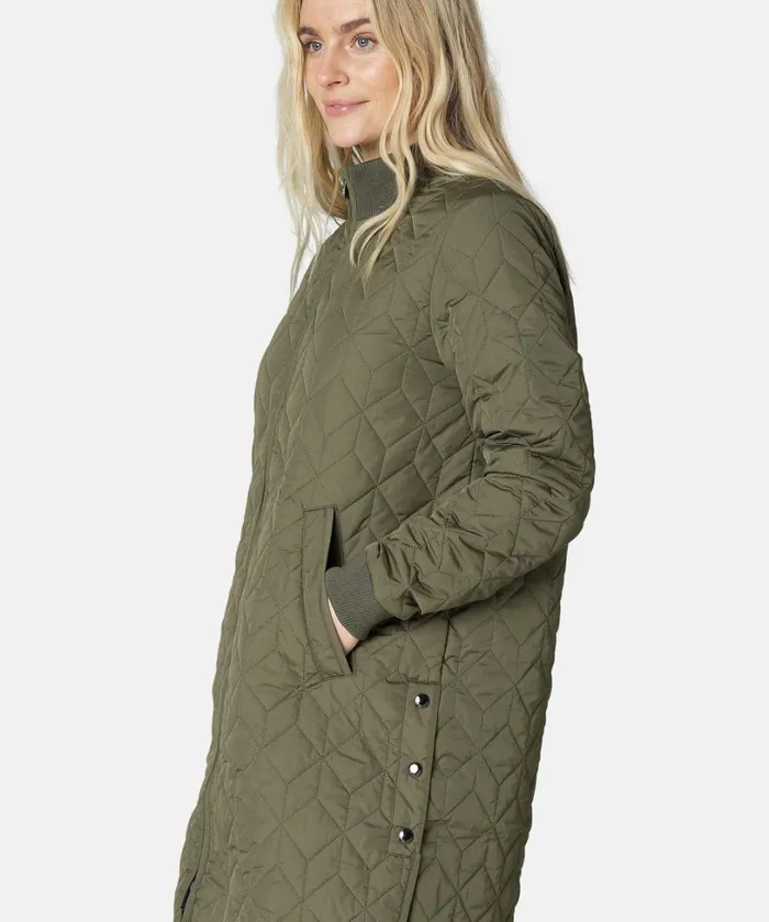Padded Quilt Coat 8211 Army Outerwear Ilse Jacobsen All Jackets And Coats