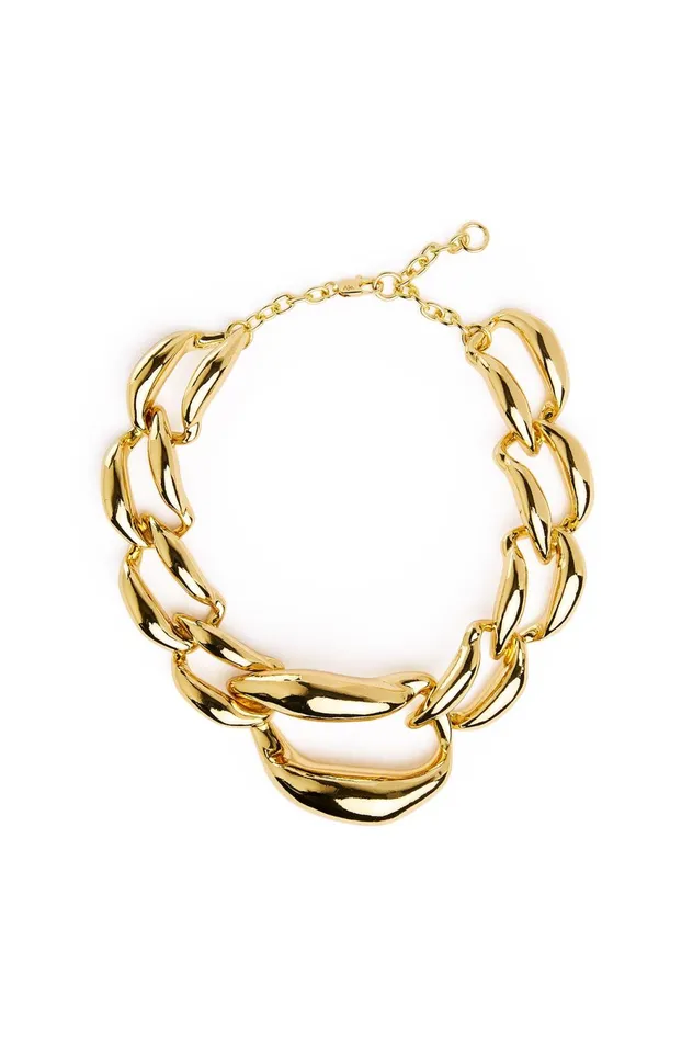 Paloma Bold Chain Necklace Gold Women Aje Jewelry