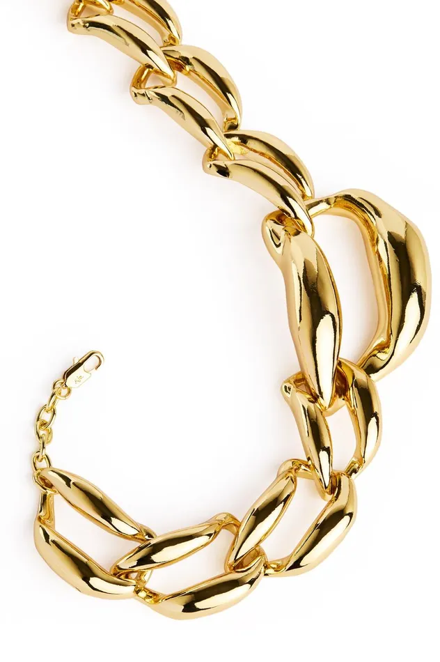 Paloma Bold Chain Necklace Gold Women Aje Jewelry