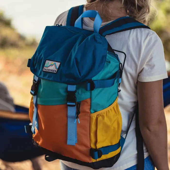 Passenger Clothing Boondocker Recycled 26L Backpack Multi Colour WomenMen Backpacks and Bags