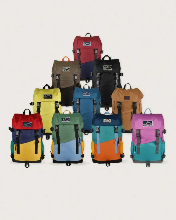 Passenger Clothing Boondocker Recycled 26L Backpack Multi Colour WomenMen Backpacks and Bags