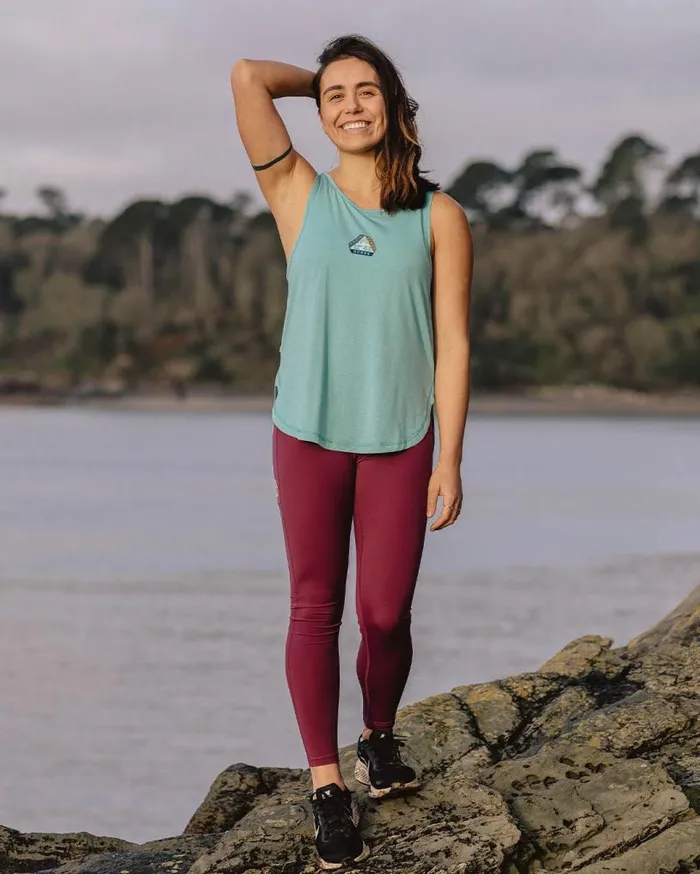Passenger Clothing Breezy Recycled Active Vest Porcelain Women Activewear