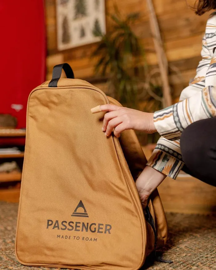 Passenger Clothing Explore Recycled Boot Bag Golden Brown WomenMen Backpacks and Bags