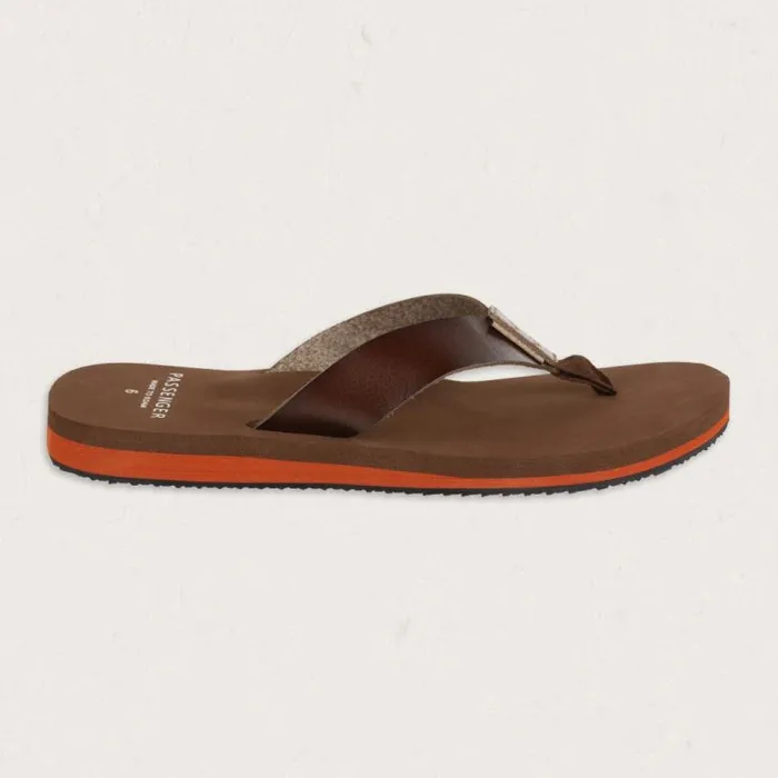 Passenger Clothing Malibu Flip Flop Dark Brown Women Flip Flops and Sandals