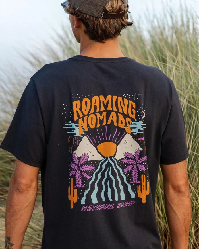 Passenger Clothing Roaming Nomads Recycled Cotton TShirt Black Men TShirts and Vests