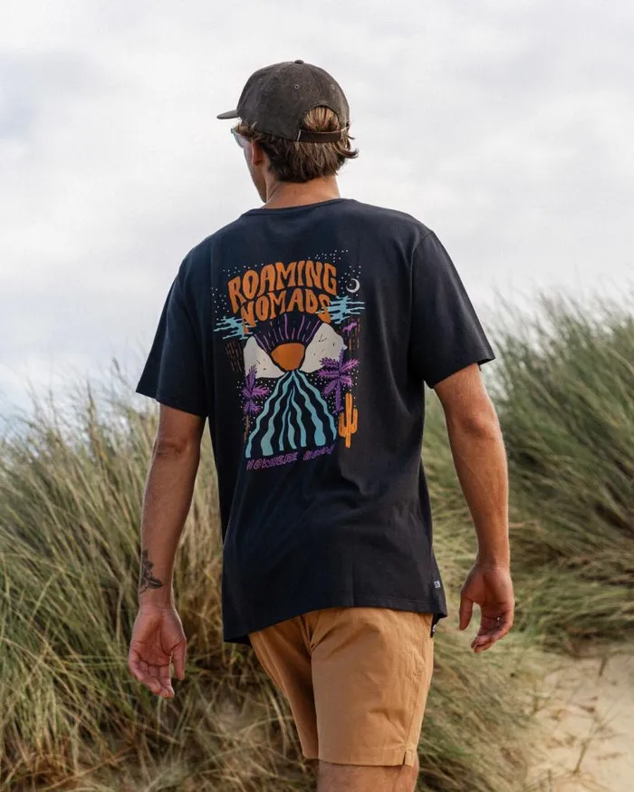 Passenger Clothing Roaming Nomads Recycled Cotton TShirt Black Men TShirts and Vests