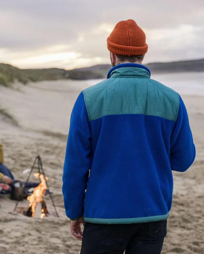 Passenger Clothing Solace Recycled SherpaLined Polar Fleece True Blue Men Fleece