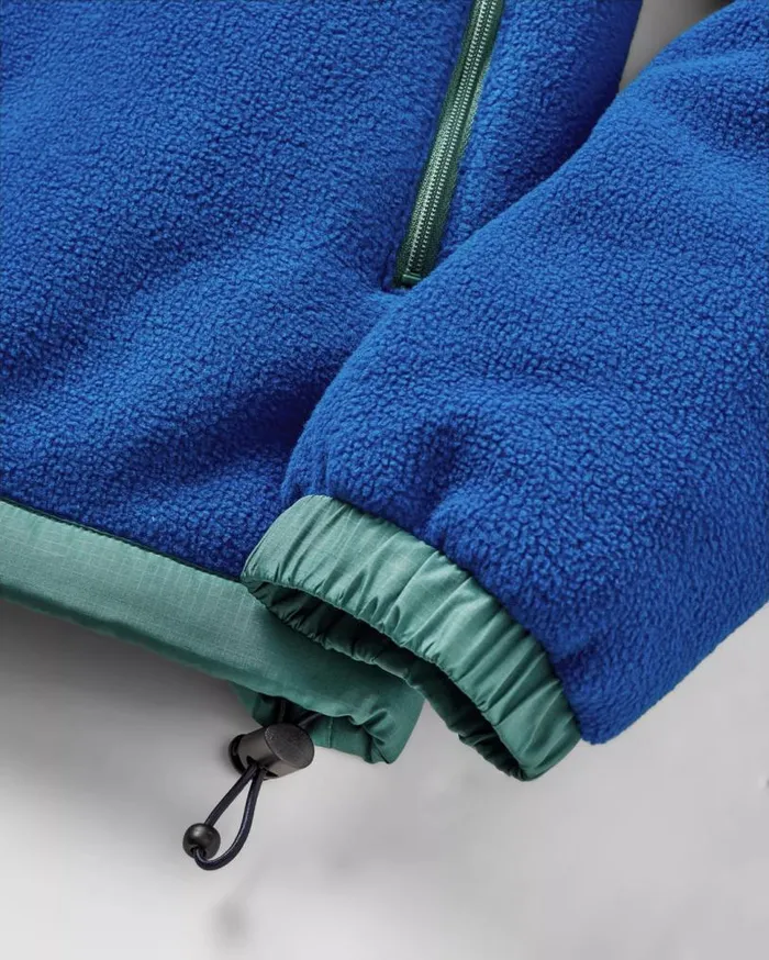 Passenger Clothing Solace Recycled SherpaLined Polar Fleece True Blue Men Fleece