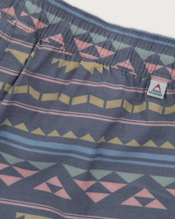 Passenger Clothing Way Out Organic Cotton All Purpose Short Black Geo Pattern Women Shorts