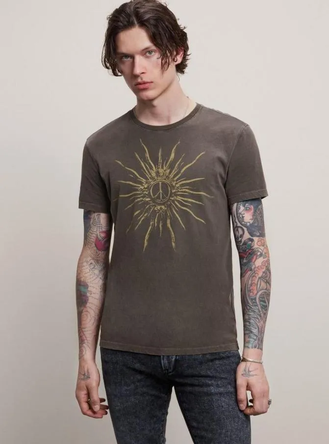 PEACE BURST CREW NECK TEE Flint Clothing John Varvatos TShirts