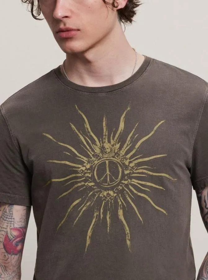 PEACE BURST CREW NECK TEE Flint Clothing John Varvatos TShirts PEACE BURST CREW NECK TEE Flint Clothing John Varvatos TShirts