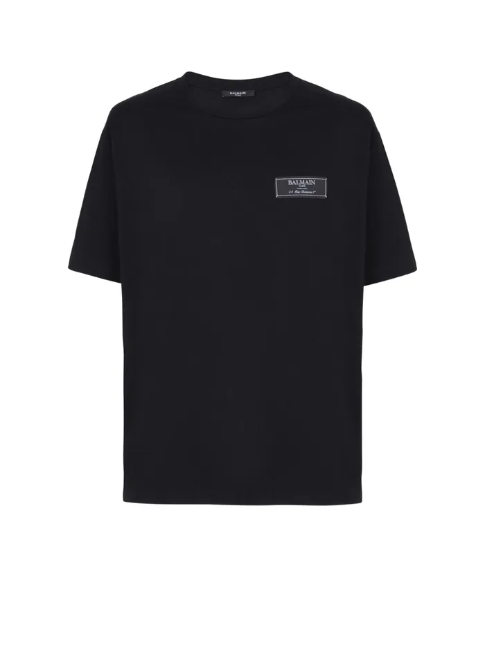 Pierre Shortsleeved Tshirt Black Men Balmain TShirts