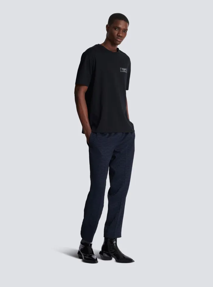 Pierre Shortsleeved Tshirt Black Men Balmain TShirts