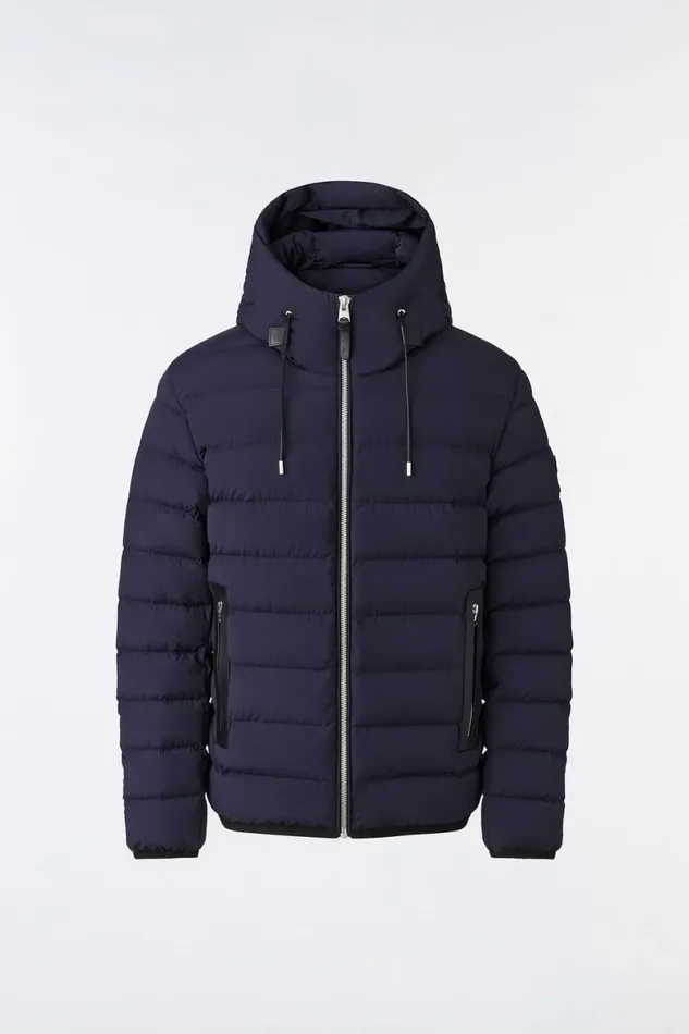 Puffer Men Mackage JACK Agile360 Stretch Light Down Jacket With Hood Black