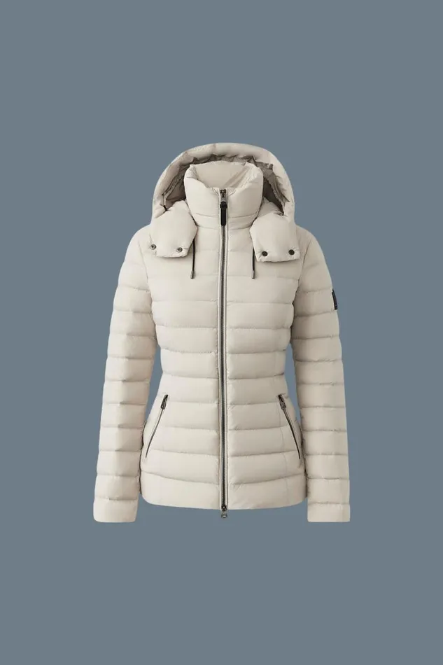 Puffers Women Mackage MICHI Agile360 Stretch Light Down Jacket With Hood Black Puffers Women Mackage MICHI Agile360 Stretch Light Down Jacket With Hood Black