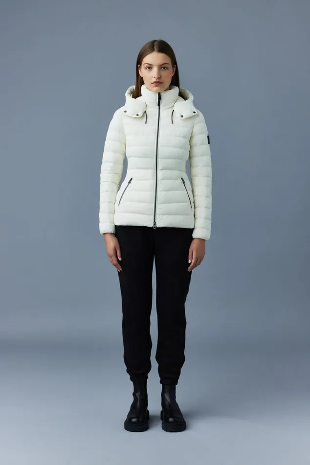 Puffers Women Mackage MICHI Agile360 Stretch Light Down Jacket With Hood Black Puffers Women Mackage MICHI Agile360 Stretch Light Down Jacket With Hood Black