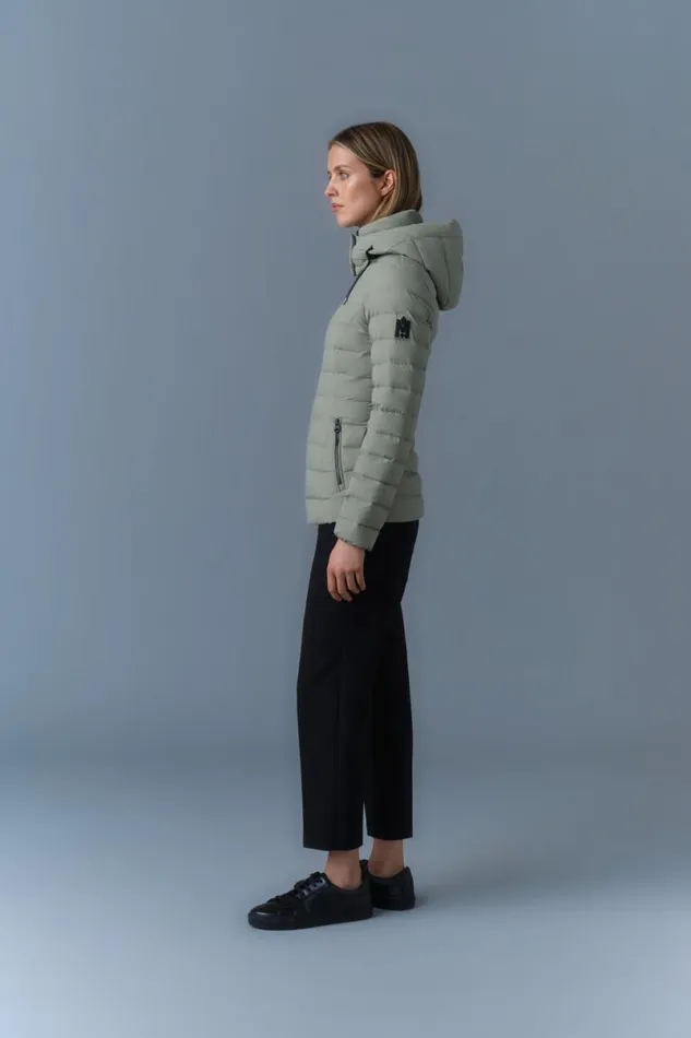 Puffers Women Mackage MICHI Agile360 Stretch Light Down Jacket With Hood Black Puffers Women Mackage MICHI Agile360 Stretch Light Down Jacket With Hood Black