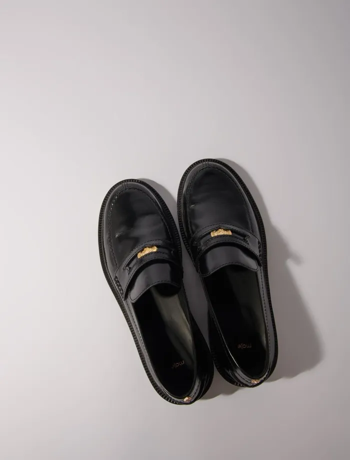 Pumps and Sandals Women Maje Leather Loafers Black