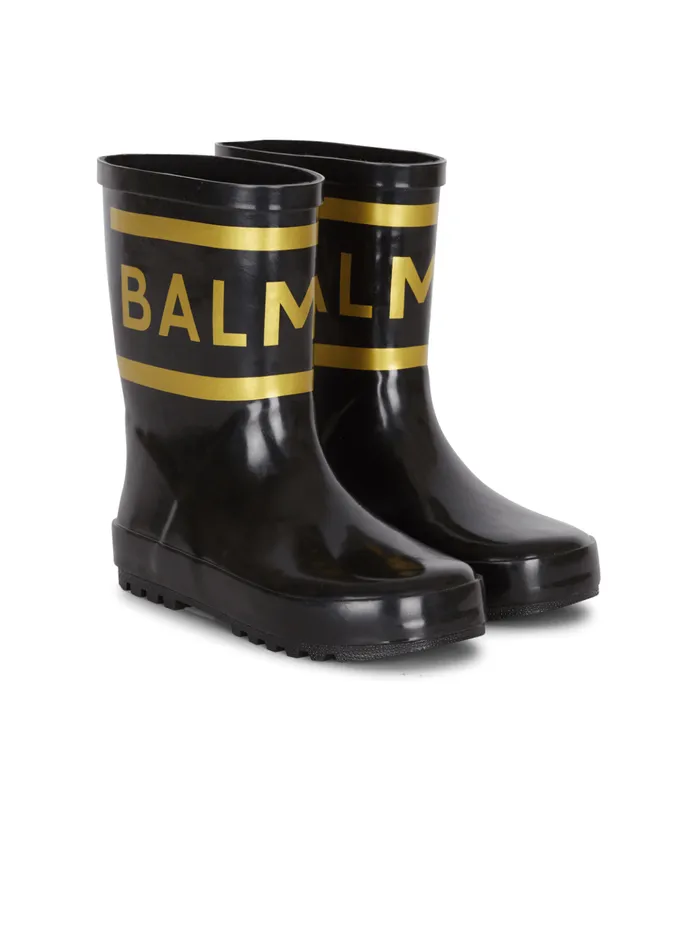 Rain Boots Black Kids Balmain