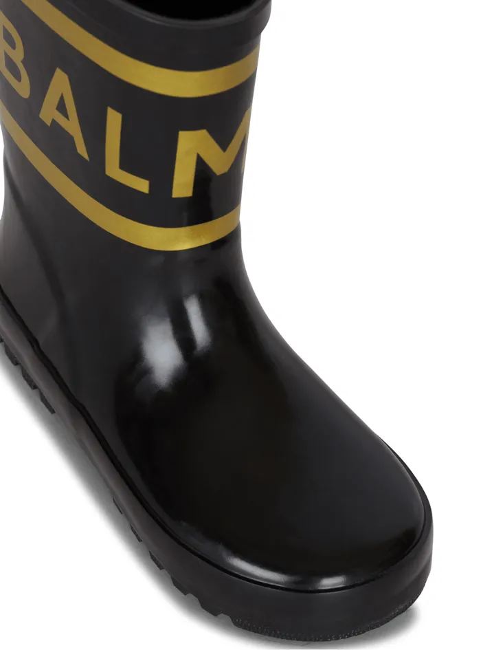 Rain Boots Black Kids Balmain