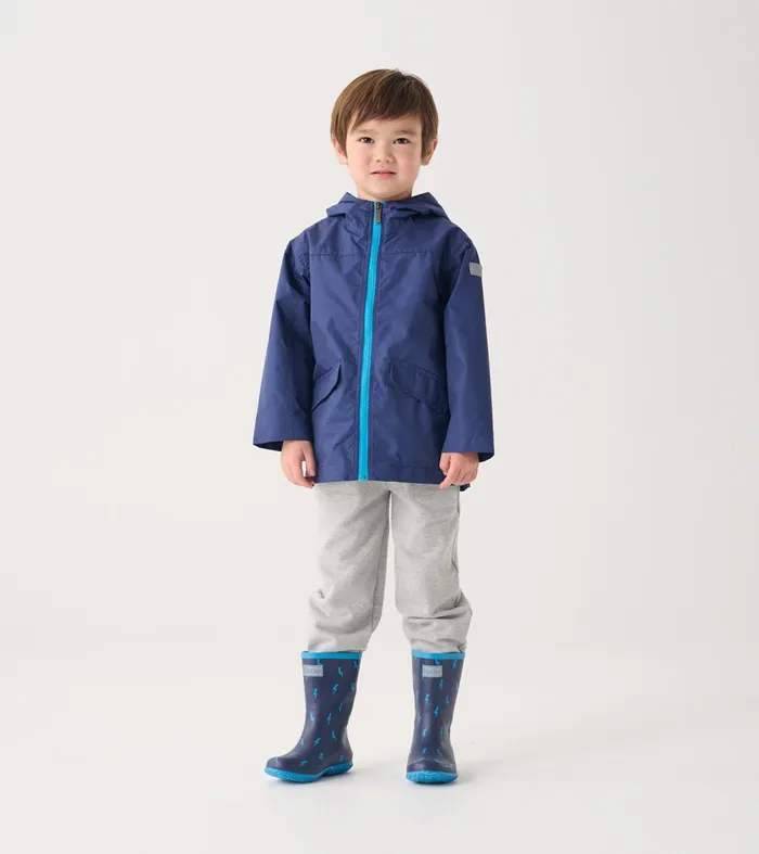 Rainwear GirlsBoys Hatley Navy ZipUp Lightweight Rain Jacket