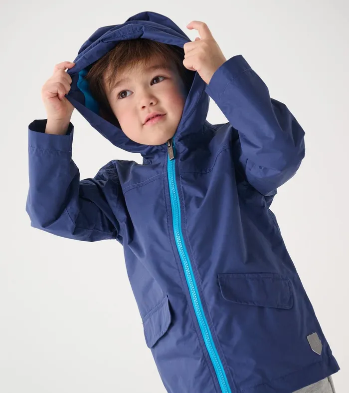 Rainwear GirlsBoys Hatley Navy ZipUp Lightweight Rain Jacket