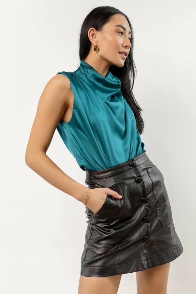 Ronin Sleeveless Blouse 8211 FINAL SALE Teal Women Bohme Tops