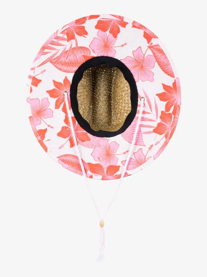 Roxy Beanies Pina To My Colada Printed Sun Hat Pale Dogwood Lhibiscus 8211 Women Roxy Beanies Pina To My Colada Printed Sun Hat Pale Dogwood Lhibiscus 8211 Women
