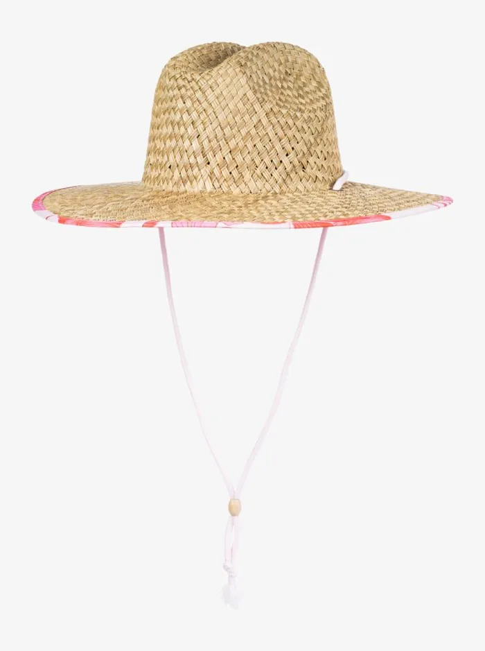 Roxy Beanies Pina To My Colada Printed Sun Hat Pale Dogwood Lhibiscus 8211 Women Roxy Beanies Pina To My Colada Printed Sun Hat Pale Dogwood Lhibiscus 8211 Women