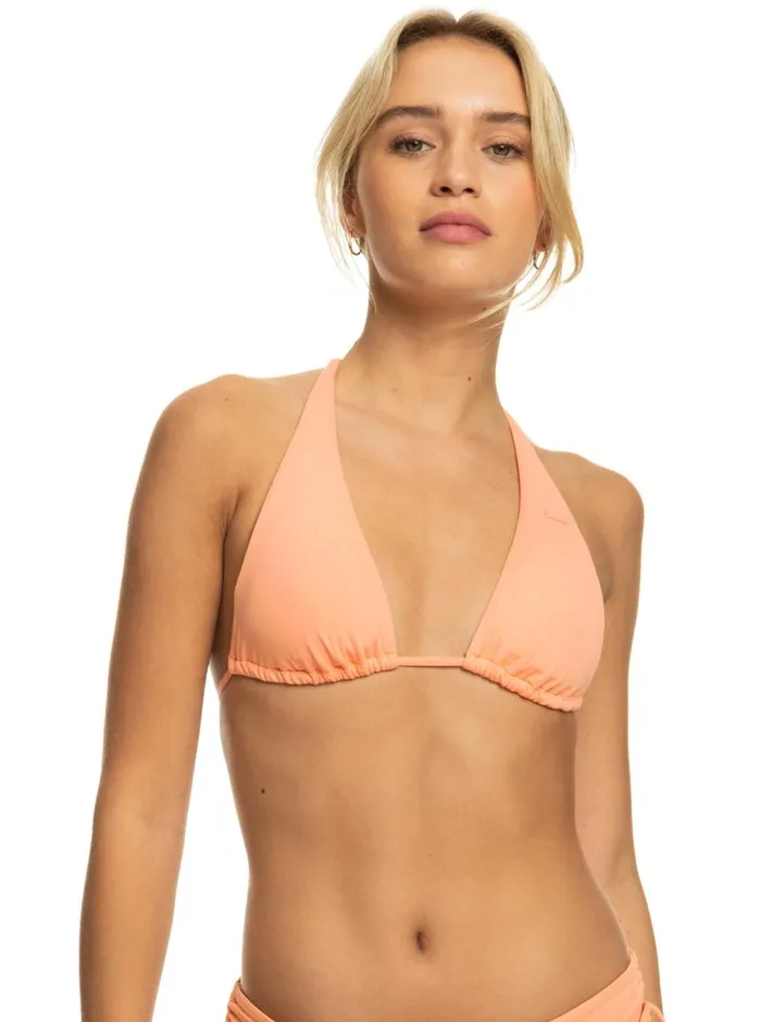 Roxy Bikini Tops Beach Classics Tiki Triangle Bikini Top Papaya Punch 8211 Women