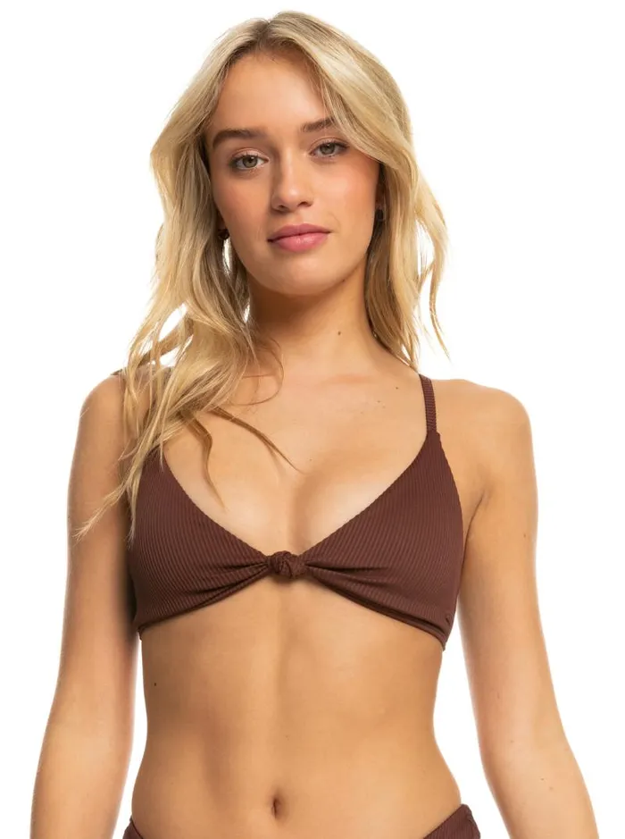 Roxy Bikinis Roxy Love The Surf Knot Bikini Top Bitter Chocolate 8211 Women Roxy Bikinis Roxy Love The Surf Knot Bikini Top Bitter Chocolate 8211 Women