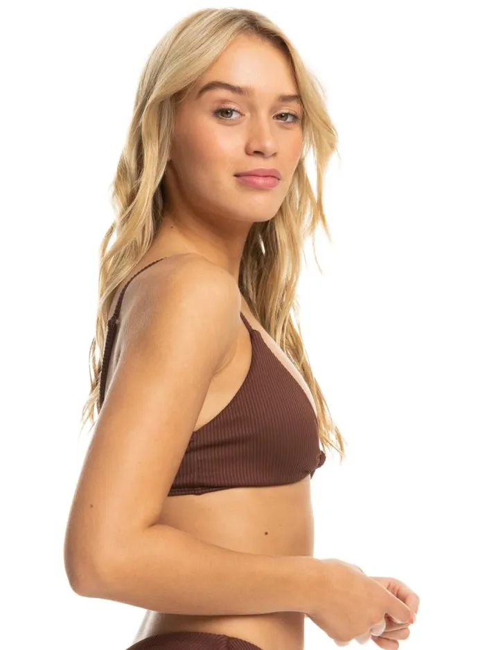 Roxy Bikinis Roxy Love The Surf Knot Bikini Top Bitter Chocolate 8211 Women Roxy Bikinis Roxy Love The Surf Knot Bikini Top Bitter Chocolate 8211 Women