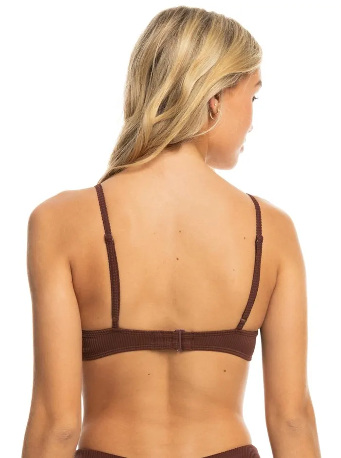 Roxy Bikinis Roxy Love The Surf Knot Bikini Top Bitter Chocolate 8211 Women Roxy Bikinis Roxy Love The Surf Knot Bikini Top Bitter Chocolate 8211 Women