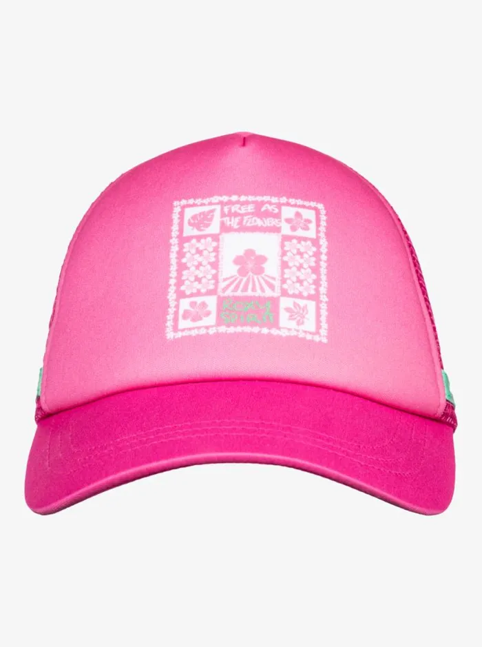 Roxy Hats Dig This Trucker Hat Shocking Pink 8211 Women