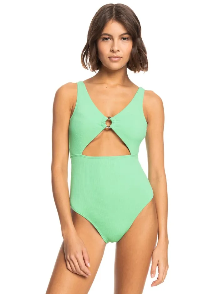 Roxy One Pieces Color Jam OnePiece Swimsuit Absinthe Green 8211 Women Roxy One Pieces Color Jam OnePiece Swimsuit Absinthe Green 8211 Women