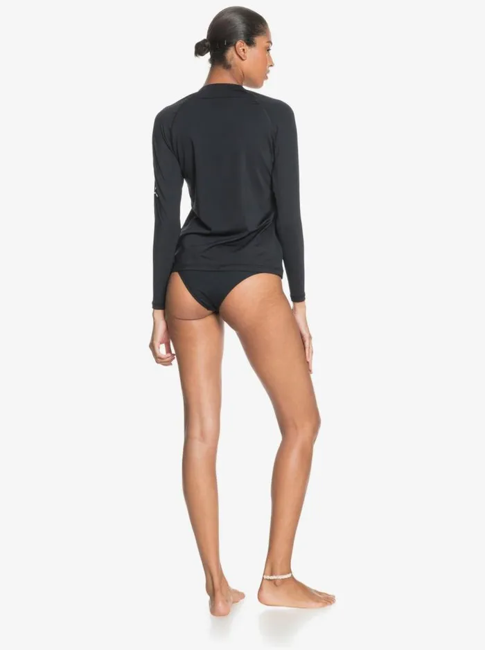 Roxy Rashguards Beach Classics Long Sleeve UPF 50 Rashguard Anthracite 8211 Women