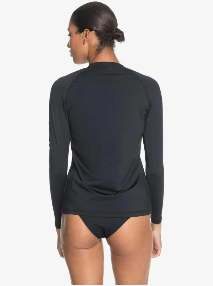 Roxy Rashguards Beach Classics Long Sleeve UPF 50 Rashguard Anthracite 8211 Women